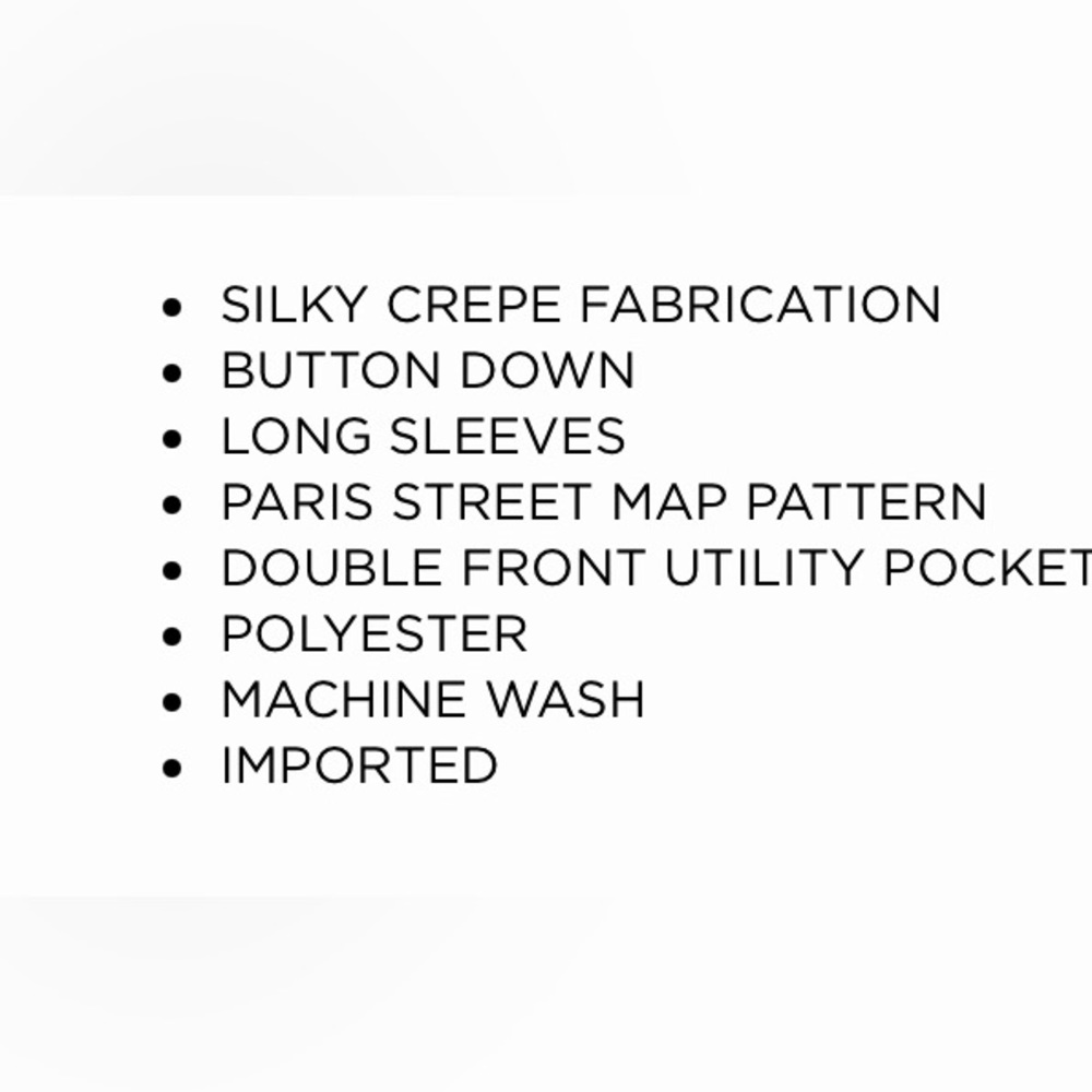 Karl Lagerfeld Street Map Blouse - Picture 2 of 2